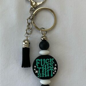 Handmade Silicone Beaded Keychain